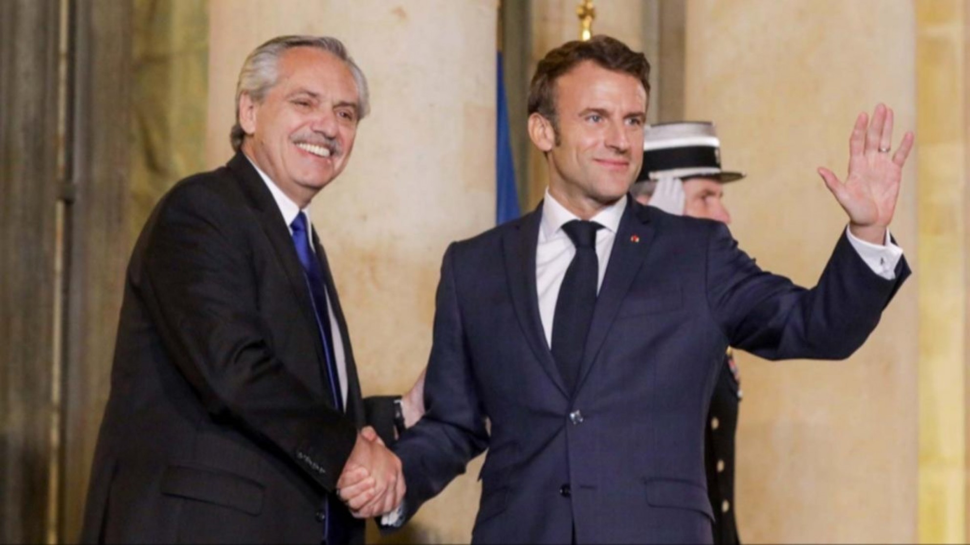Alberto Fernández junto a Macron: "Tenemos una mirada común sobre los problemas que el mundo atraviesa"